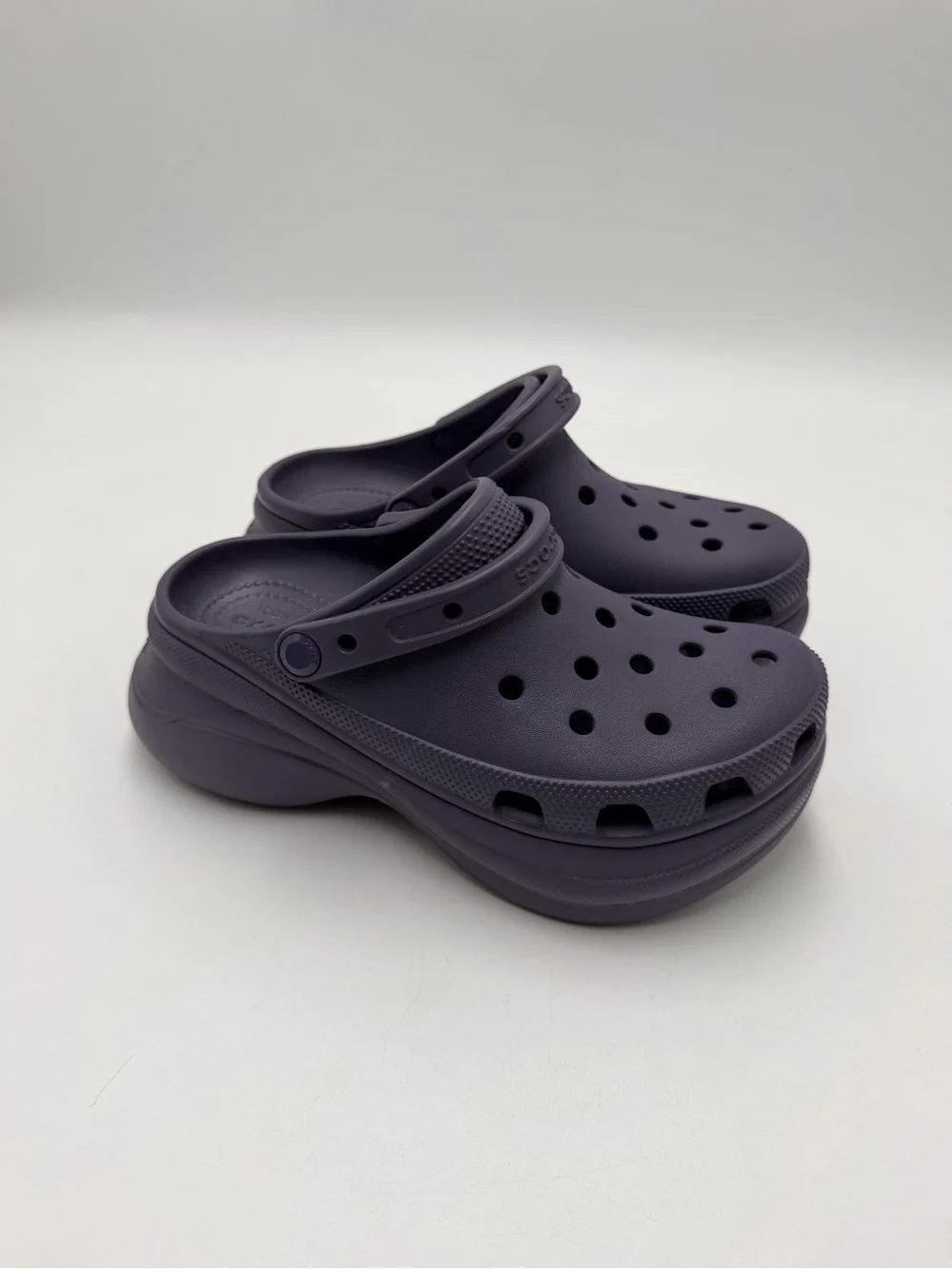 Crocs Classic Bae Platform Clogs Nightshade Purple Women’s W8 Excellent Cond
